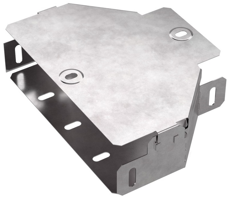 Переходник симметричный для лотка с крышкой Промрукав Стандарт 200х100х50 фото Переходник симметричный для лотка с крышкой Промрукав Стандарт 200х100х50 картинка